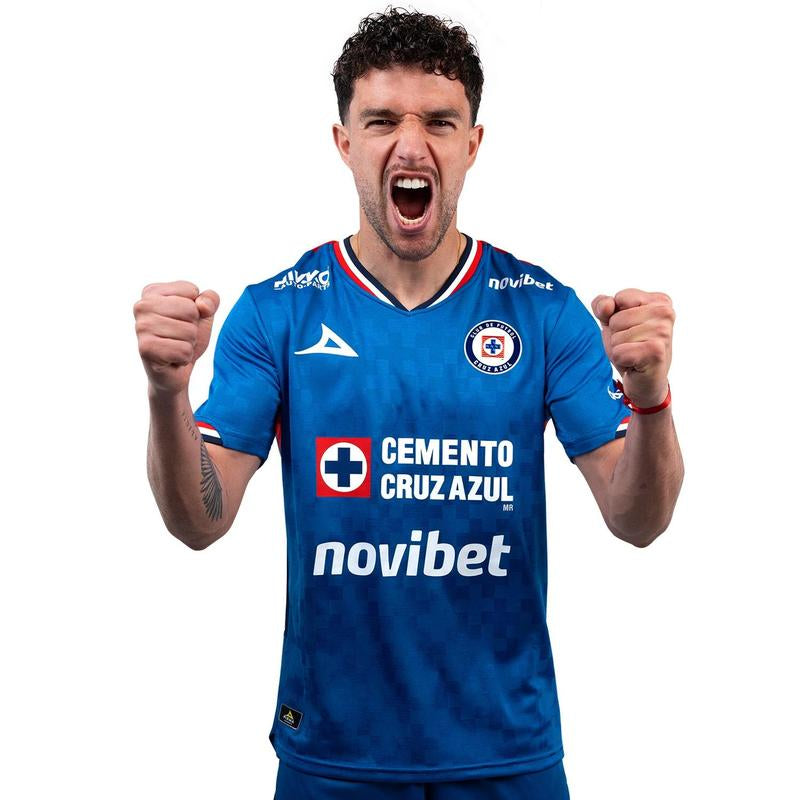 2526 Mexico League Cruz Azul Home Blue Away Gray Short Sleeve Top Soccer Jerseys LIGAMX Fan Edition