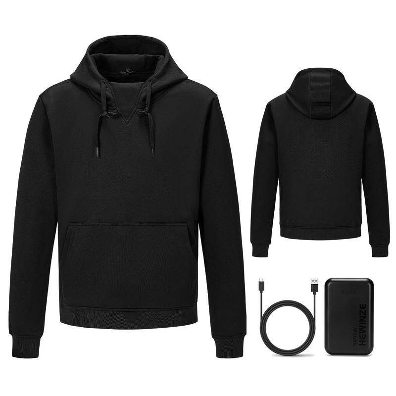 HEWINZE Unisex Heated Hoodie - Electric Heating Hoodie for Women/Men with Battery Pack Included #Y6816
